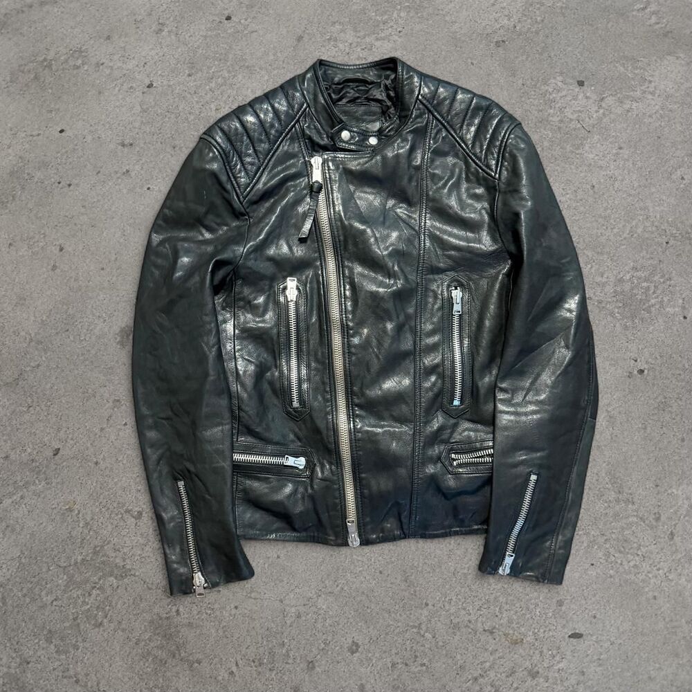 Allsaints Men's Black and Green Jacket